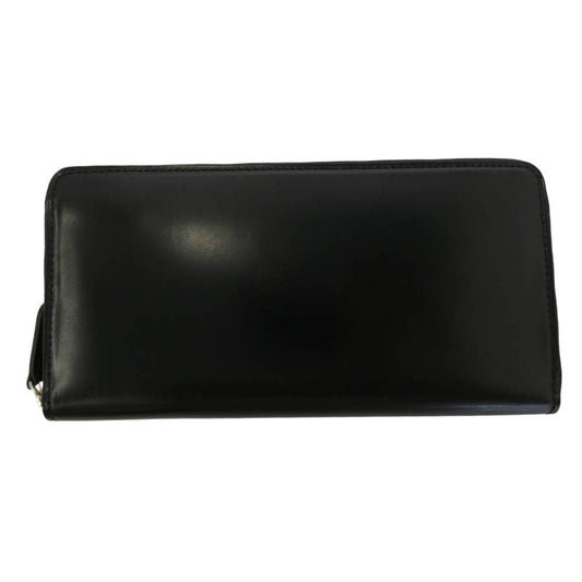 プレリー ギンザ NP49140 Natural Cordovan Round Zipper Long Wallet ナチュラル コードバン ラウンドファスナー 長財布 ブラック系 01【極上美品】【中古】