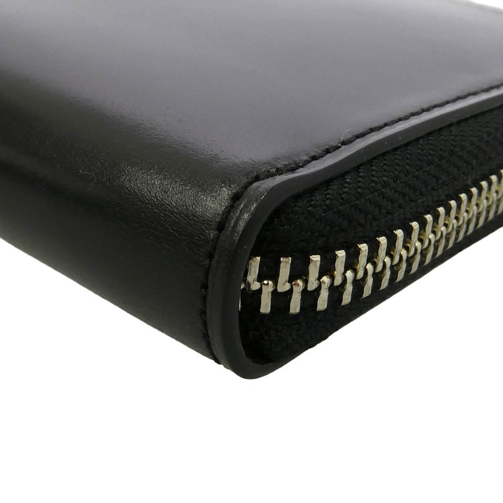 プレリー ギンザ NP49140 Natural Cordovan Round Zipper Long Wallet ナチュラル コードバン ラウンドファスナー 長財布 ブラック系 01【極上美品】【中古】