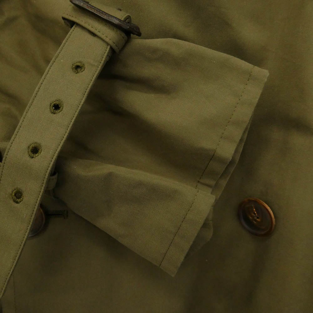 AURALEE オーラリー 19AW A9AC01CG FINX CHAMBRAY BIG TRENCH COAT フィンクスコットン シャンブレーギャバジン ビック トレンチコート ブラウン系 3【中古】