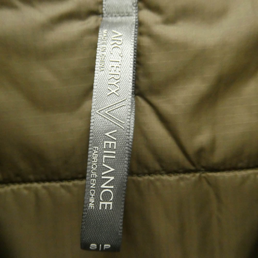 ARC'TERYX アークテリクス 25251 VEILANCE ヴェイランス 18年製 Mionn Insulated Jacket マイオン インサレーテッド 中綿 ジャケット カーキ系 S【中古】