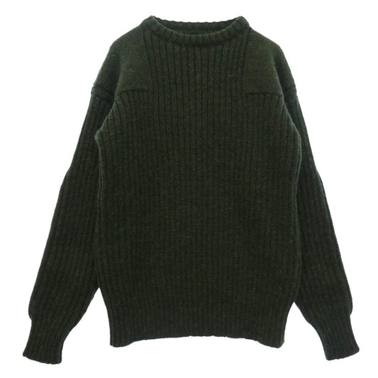 Nigel Cabourn ナイジェルケーボン 8049-14-40010 LE5 BEETHAM SWEATER BRITISH WOOL ビーサム ニット セーター ダークグリーン系 46【中古】