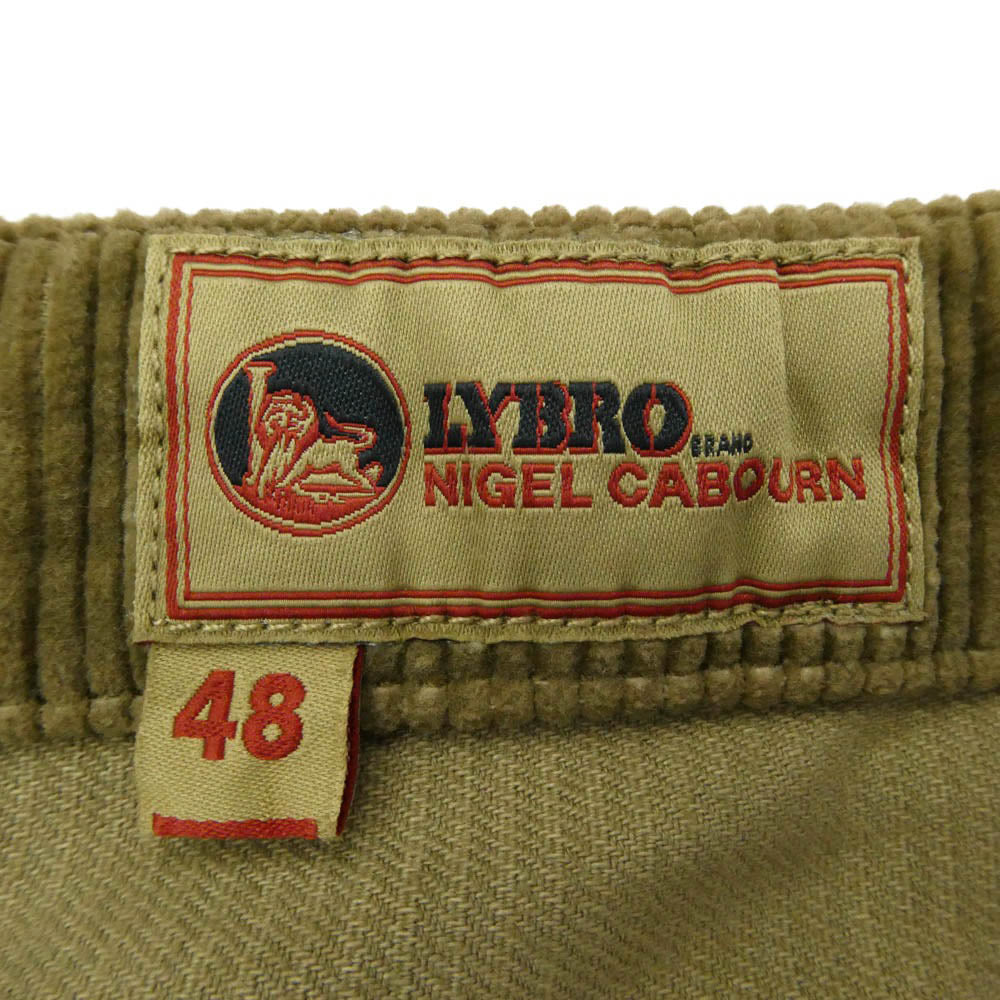 Nigel Cabourn ナイジェルケーボン 8047-13-50510 LYBRO ライブロ P-53 ダンガリー コーデュロイ オーバーオール ベージュ系 48【中古】