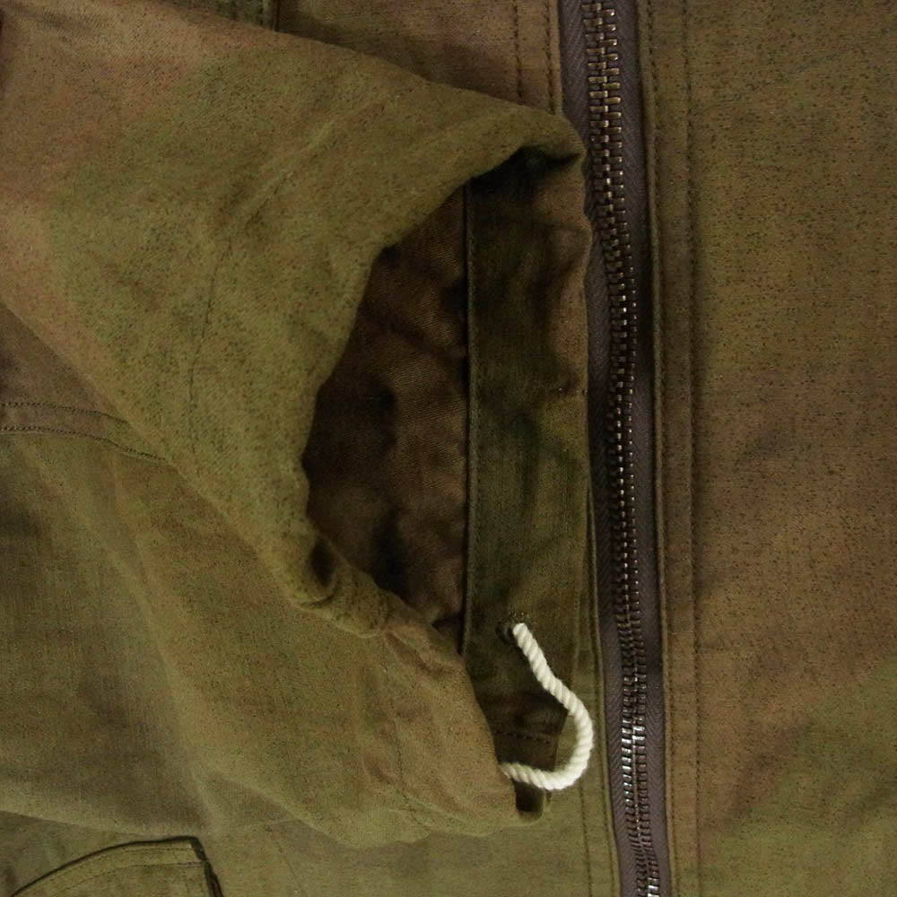 Nigel Cabourn ナイジェルケーボン 8051-00-30006 PARATROOPER JACKET CAMO パラトルーパー フーデッド ジャケット カモ カーキ系 48【中古】