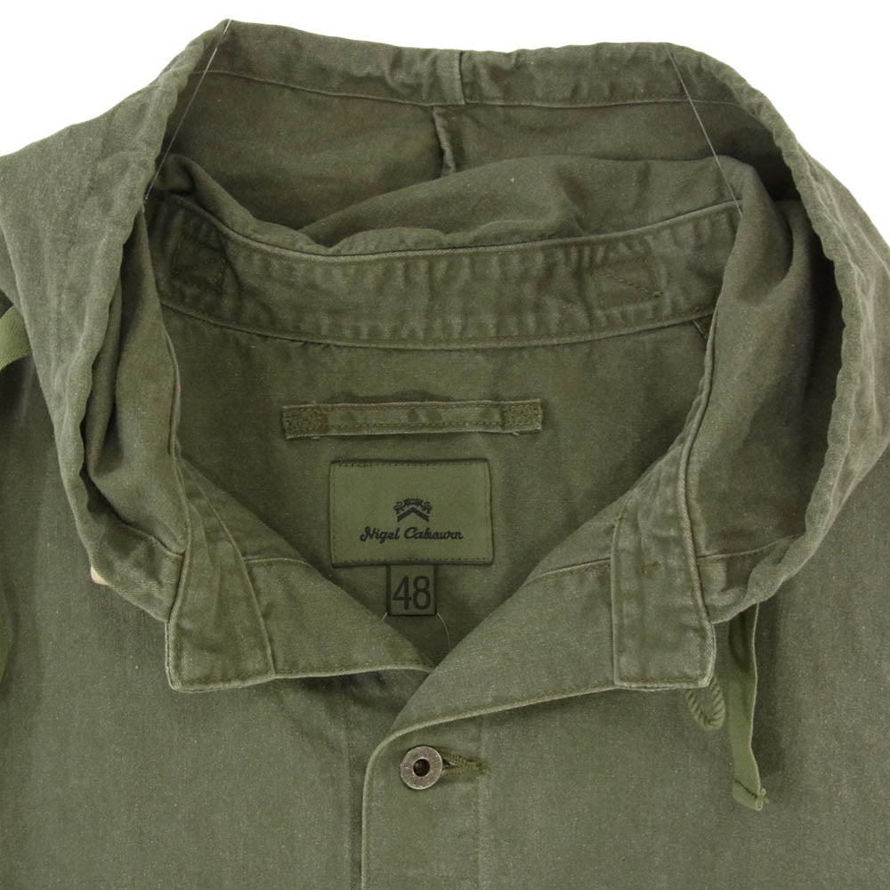 Nigel Cabourn ナイジェルケーボン 8050-00-30008 GUNNER JACKET ガンナー フーデッド ジャケット カーキ系 48【中古】