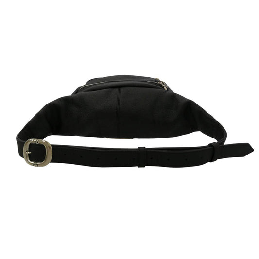 CHROME HEARTS クロムハーツ（原本無） SNAT PACK #1 スナットパック レザー ボディバッグ ウエストバッグ ブラック系【美品】【中古】