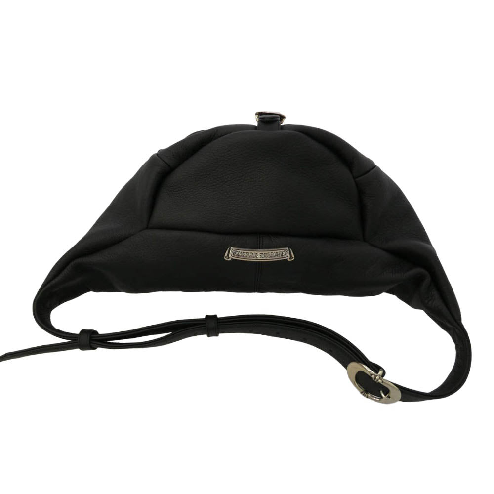 CHROME HEARTS クロムハーツ（原本無） SNAT PACK #1 スナットパック レザー ボディバッグ ウエストバッグ ブラック系【美品】【中古】