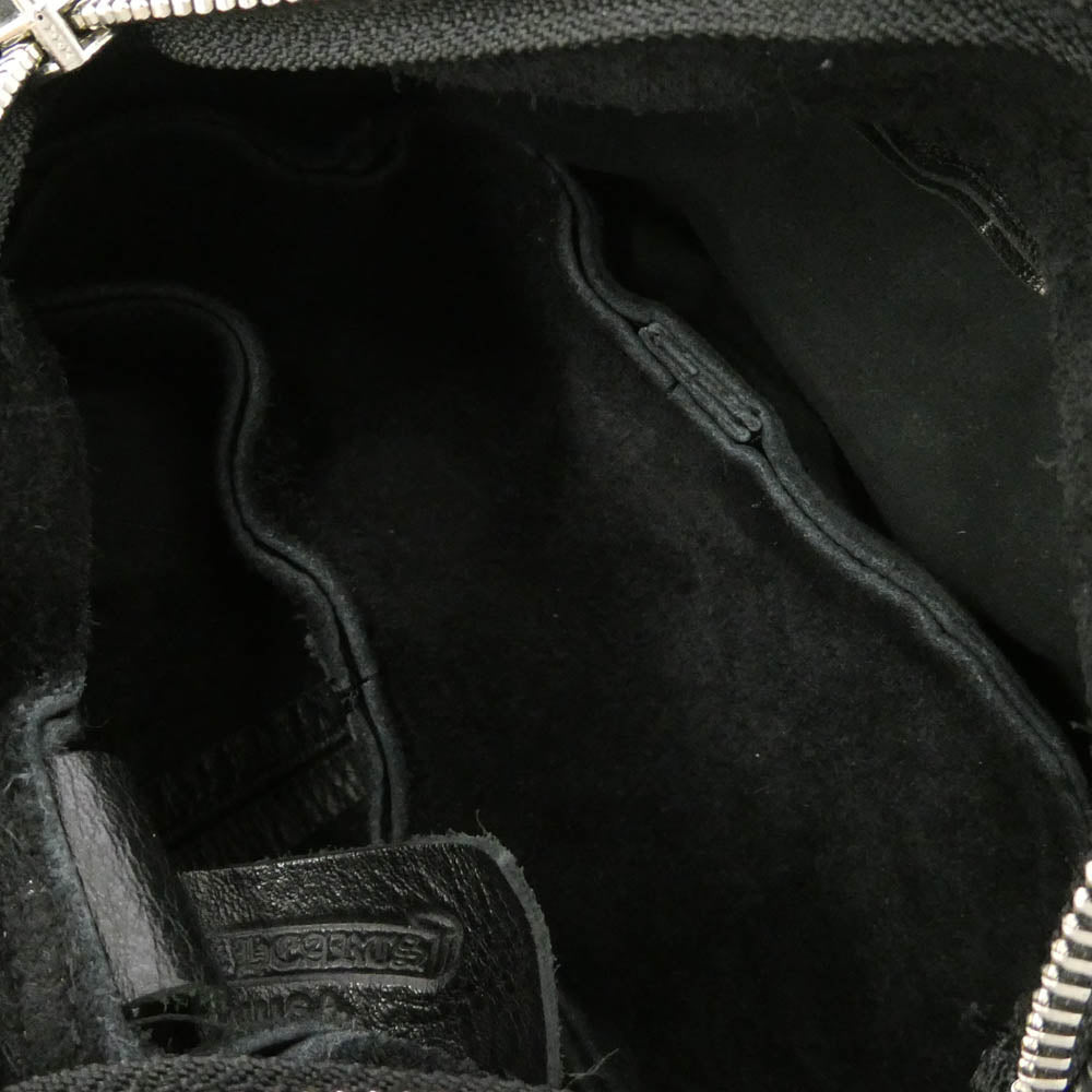 CHROME HEARTS クロムハーツ（原本無） SNAT PACK #1 スナットパック レザー ボディバッグ ウエストバッグ ブラック系【美品】【中古】