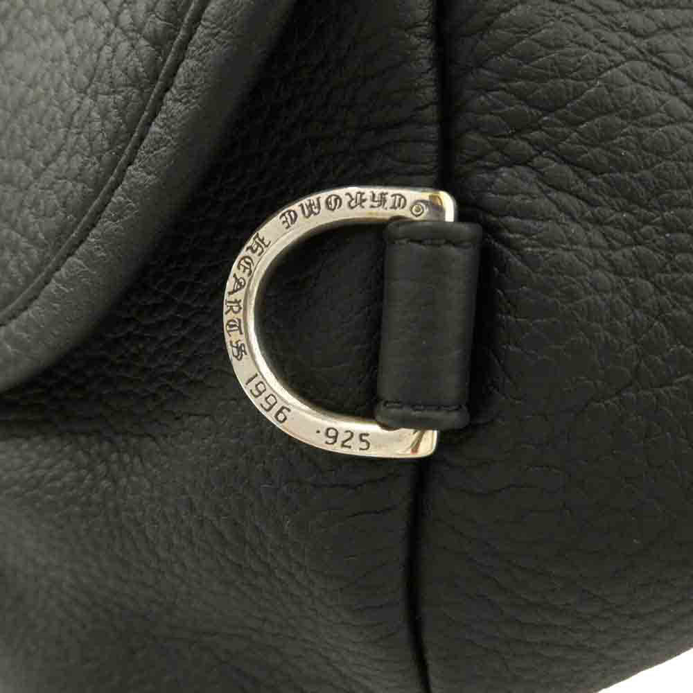 CHROME HEARTS クロムハーツ（原本無） SNAT PACK #1 スナットパック レザー ボディバッグ ウエストバッグ ブラック系【美品】【中古】