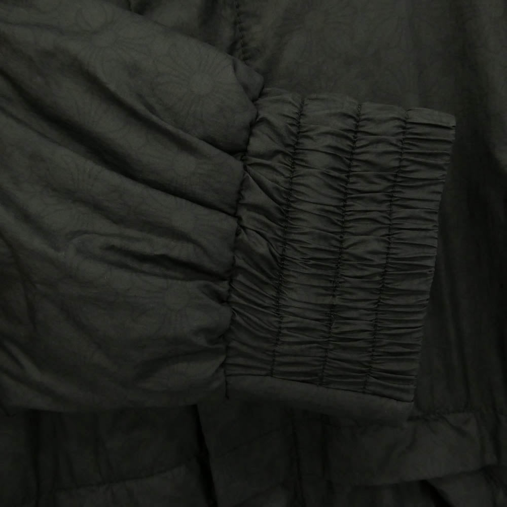 CHROME HEARTS クロムハーツ（原本無） 国内正規品 U MATCH POINT NYLN CH刺繍 ダガージップ 総柄 ナイロン 中綿ブルゾン ジャケット ブラック系 L【中古】