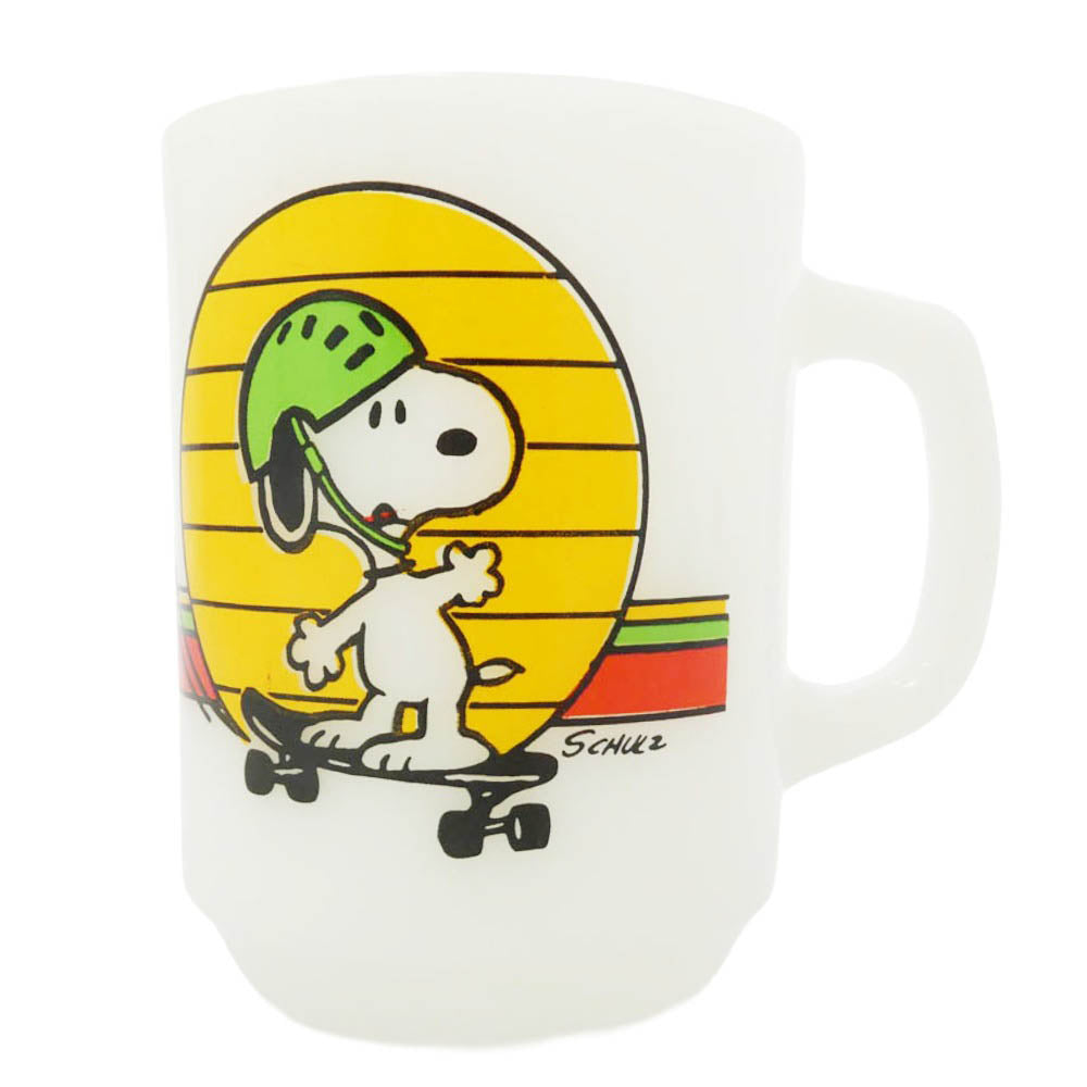 ファイヤーキング スヌーピー スケートボード マグカップ ホワイト系 マルチカラー系【中古】
