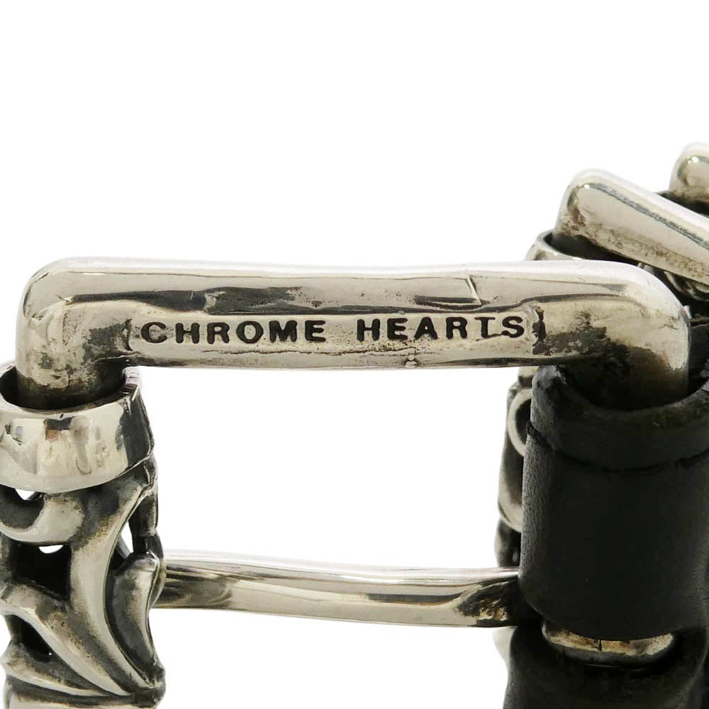 CHROME HEARTS クロムハーツ（原本無） 33inch BLT ROLLER 3PC1.0 1.0inch 3PCローラー レザー ベルト ブラック系 33【中古】