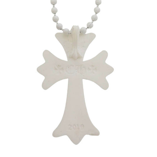 CHROME HEARTS クロムハーツ（原本無） RUBBER CH CRS SML スモール CH クロス シリコン ラバー ネックレス ホワイト系【中古】