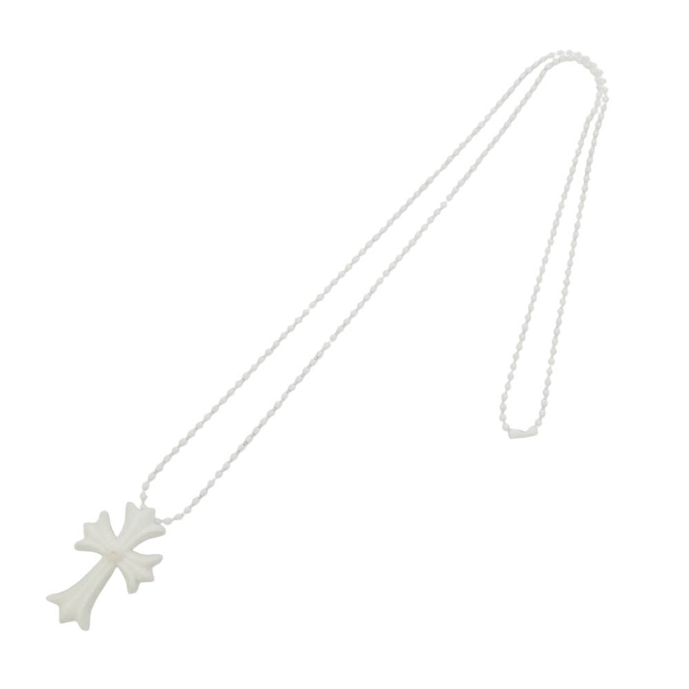 CHROME HEARTS クロムハーツ（原本無） RUBBER CH CRS SML スモール CH クロス シリコン ラバー ネックレス ホワイト系【中古】