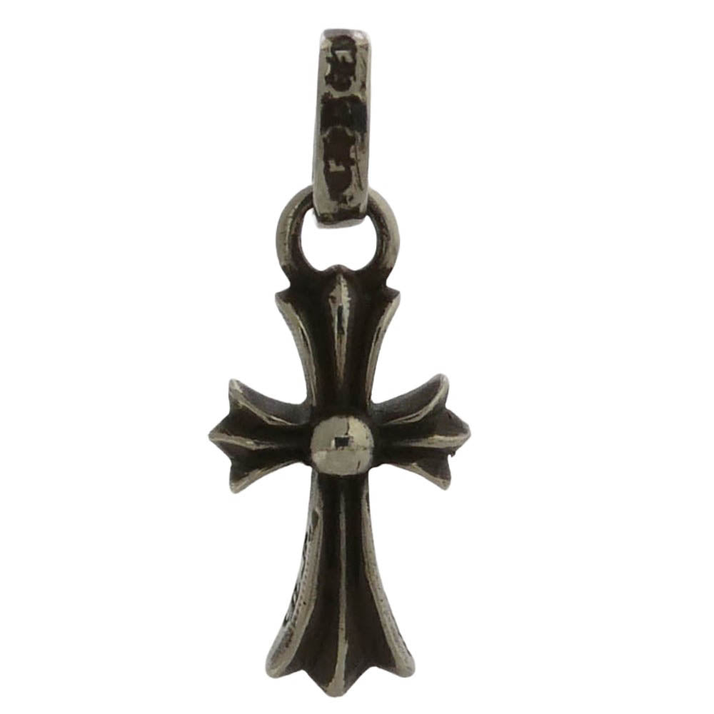CHROME HEARTS クロムハーツ（原本無） BBY F PPRCHN ベイビーファット クロス ドロップ ピアス シルバー系【中古】