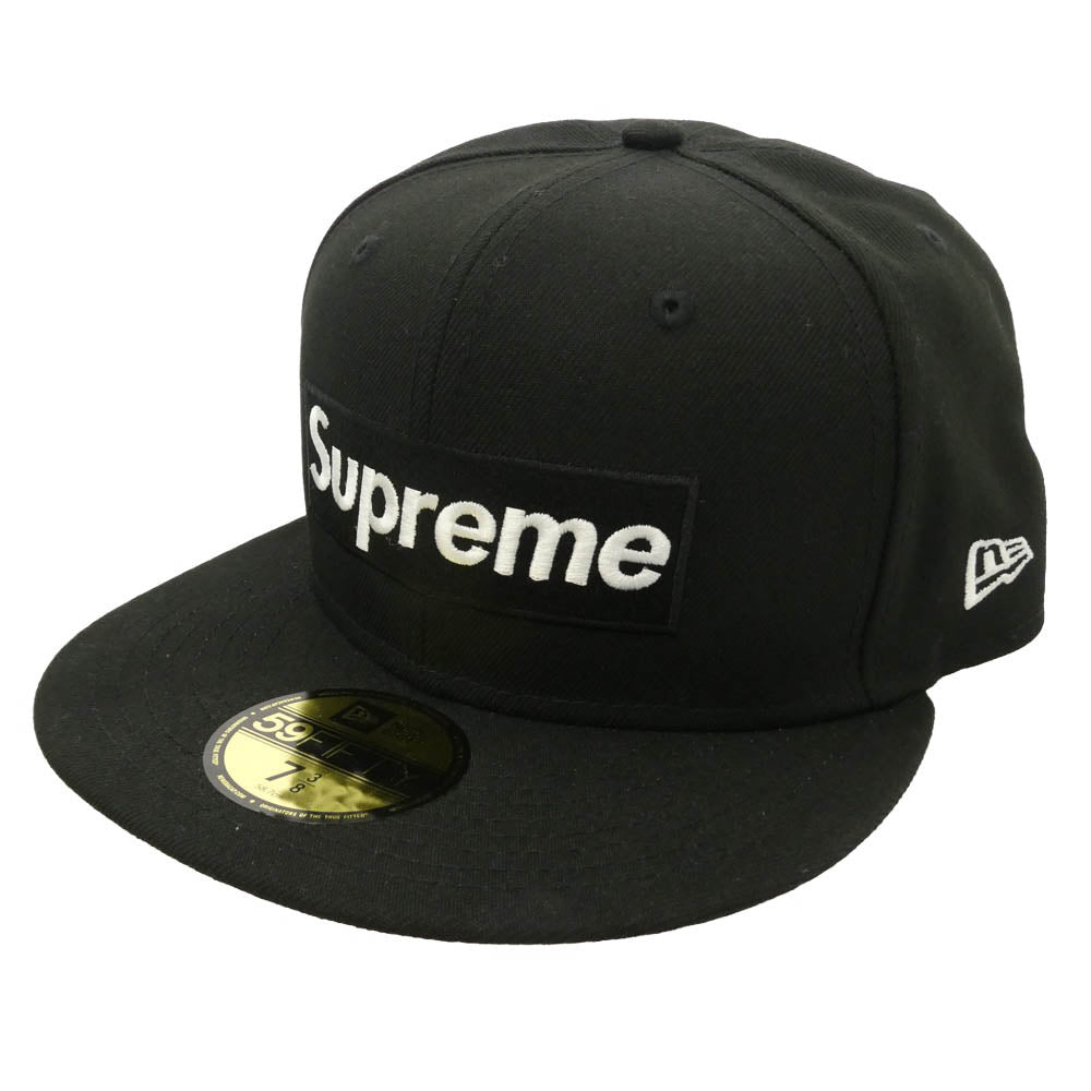 Supreme シュプリーム NEW ERA ニューエラ 21SS ×NEW ERA Champions Box Logo ニューエラ チャンピオンズ ボックスロゴ ベースボールキャップ 帽子 ブラック系 M/58.7cm【極上美品】【中古】