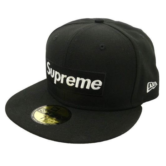 Supreme シュプリーム NEW ERA ニューエラ 21SS ×NEW ERA Champions Box Logo ニューエラ チャンピオンズ ボックスロゴ ベースボールキャップ 帽子 ブラック系 M/58.7cm【極上美品】【中古】