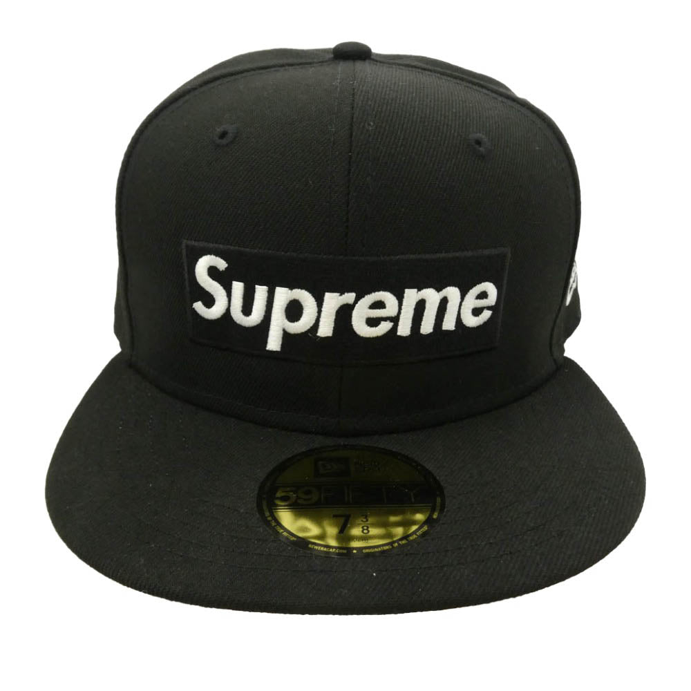 Supreme シュプリーム NEW ERA ニューエラ 21SS ×NEW ERA Champions Box Logo ニューエラ チャンピオンズ ボックスロゴ ベースボールキャップ 帽子 ブラック系 M/58.7cm【極上美品】【中古】
