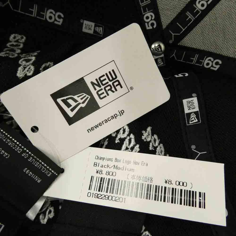 Supreme シュプリーム NEW ERA ニューエラ 21SS ×NEW ERA Champions Box Logo ニューエラ チャンピオンズ ボックスロゴ ベースボールキャップ 帽子 ブラック系 M/58.7cm【極上美品】【中古】