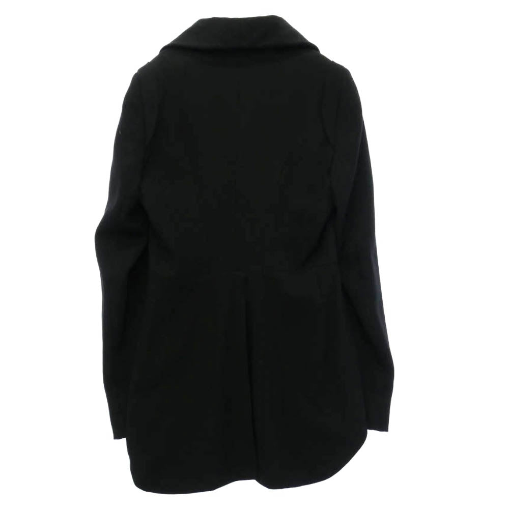 ANN DEMEULEMEESTER アンドゥムルメステール 01AW 燕尾 アシンメトリー ウール ジャケット ブラック系 34【中古】