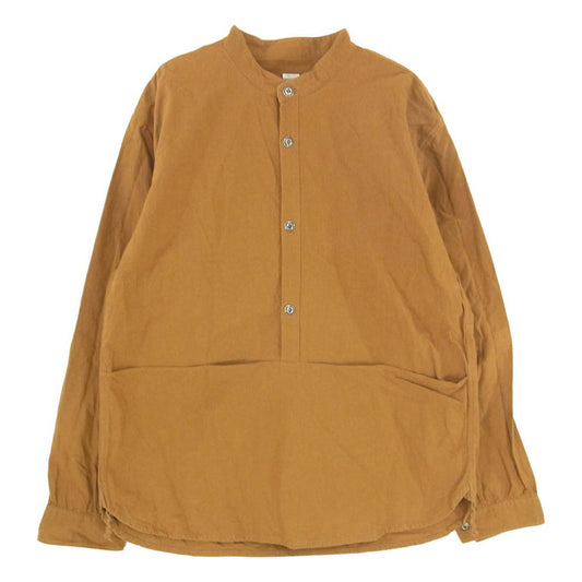 Pherrow's フェローズ FRONTIER フロンティア SERIES BAND COLLAR PULLOVER WORK SHIRT シリーズ バンドカラー プルオーバー ワークシャツ ブラウン系 40【中古】