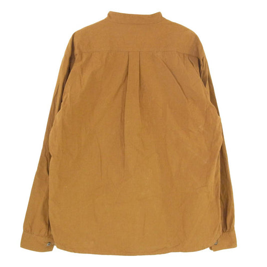 Pherrow's フェローズ FRONTIER フロンティア SERIES BAND COLLAR PULLOVER WORK SHIRT シリーズ バンドカラー プルオーバー ワークシャツ ブラウン系 40【中古】