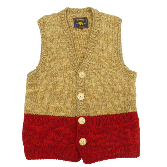 Pherrow's フェローズ 22AW 厚手 ウール ニット ベスト マルチカラー系 M【中古】