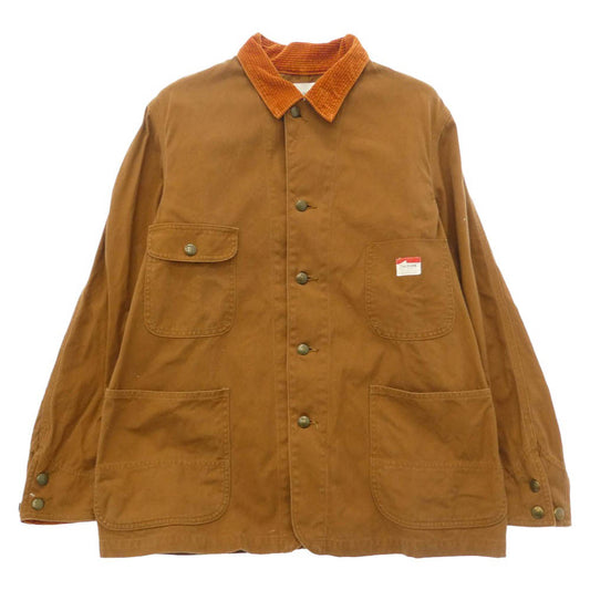 キャルオーライン CL202-063 CLEVELAND JACKET クリーブランド 襟コーデュロイ ワーク ジャケット ブラウン系 M【中古】