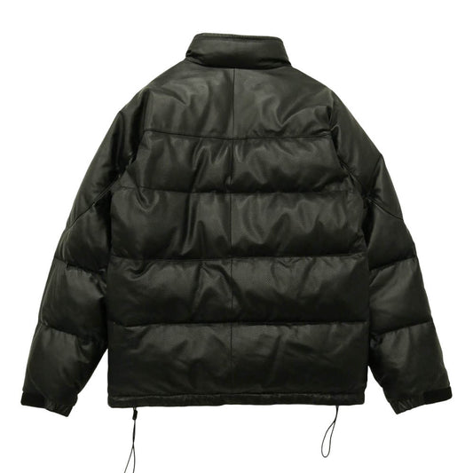 ヘッドポータープラス PORTER ポーター パンチング ラムレザー ダウン ジャケット ブラック系 M【中古】