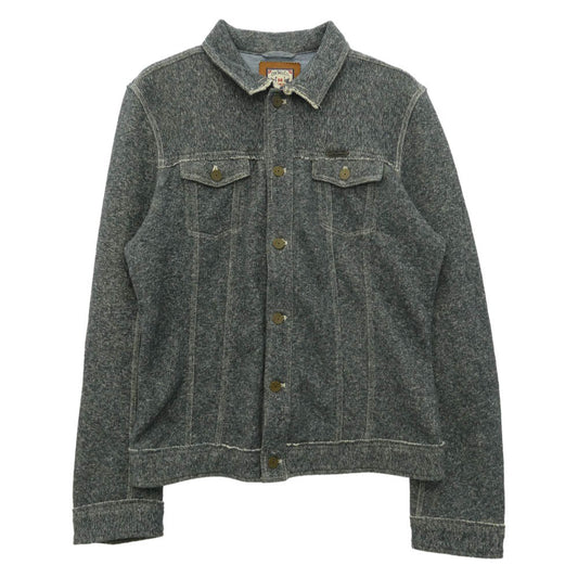 DIESEL ディーゼル スウェット ジップ トラッカー ジャケット グレー系 XL【中古】