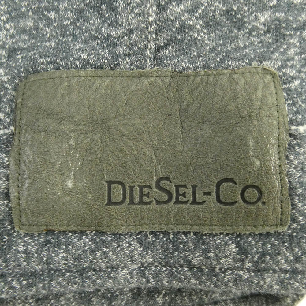 DIESEL ディーゼル スウェット ジップ トラッカー ジャケット グレー系 XL【中古】