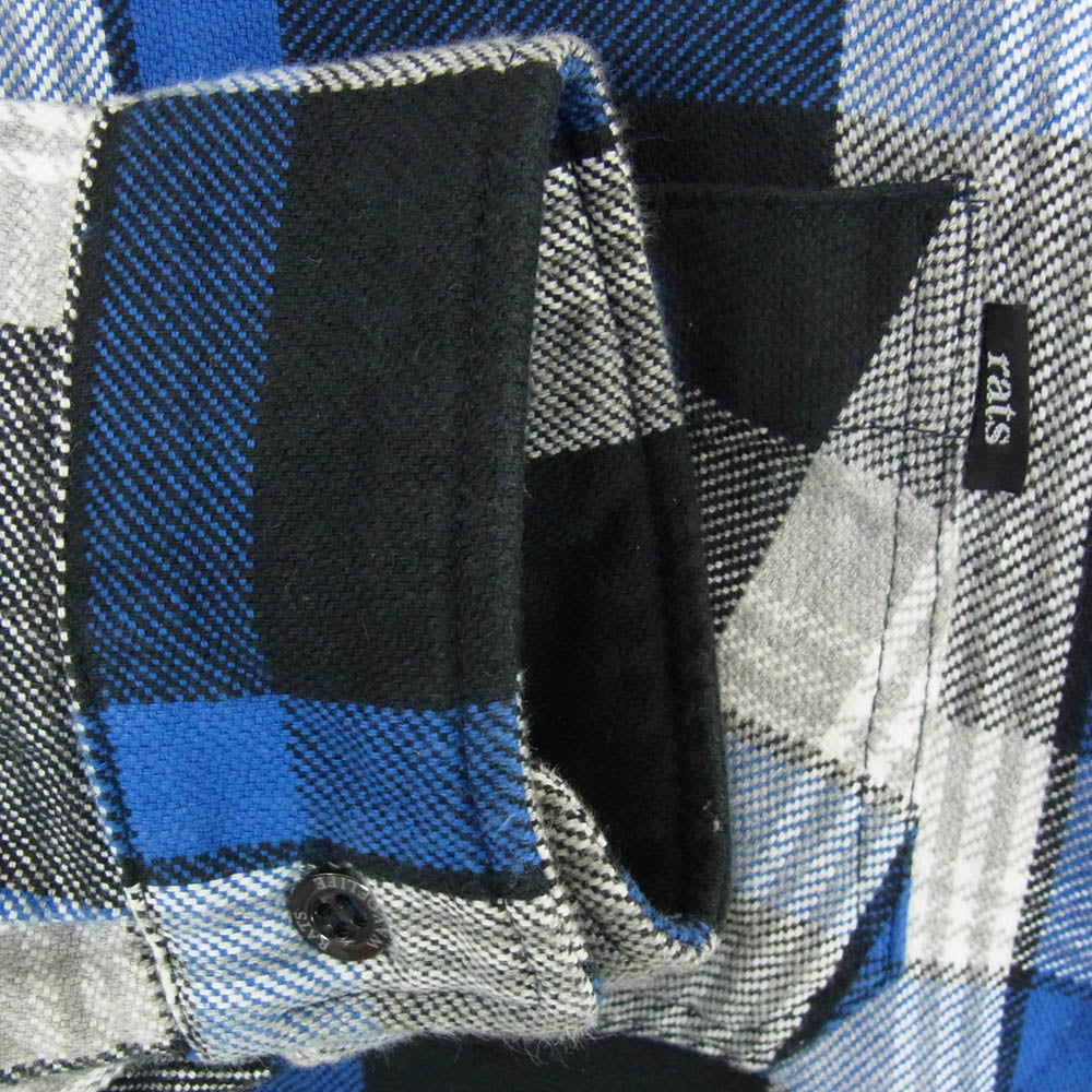 RATS ラッツ 20AW 20'RS-0904 COTTON CHECK SHIRT コットン チェック 長袖 シャツ ブルー系 L【中古】