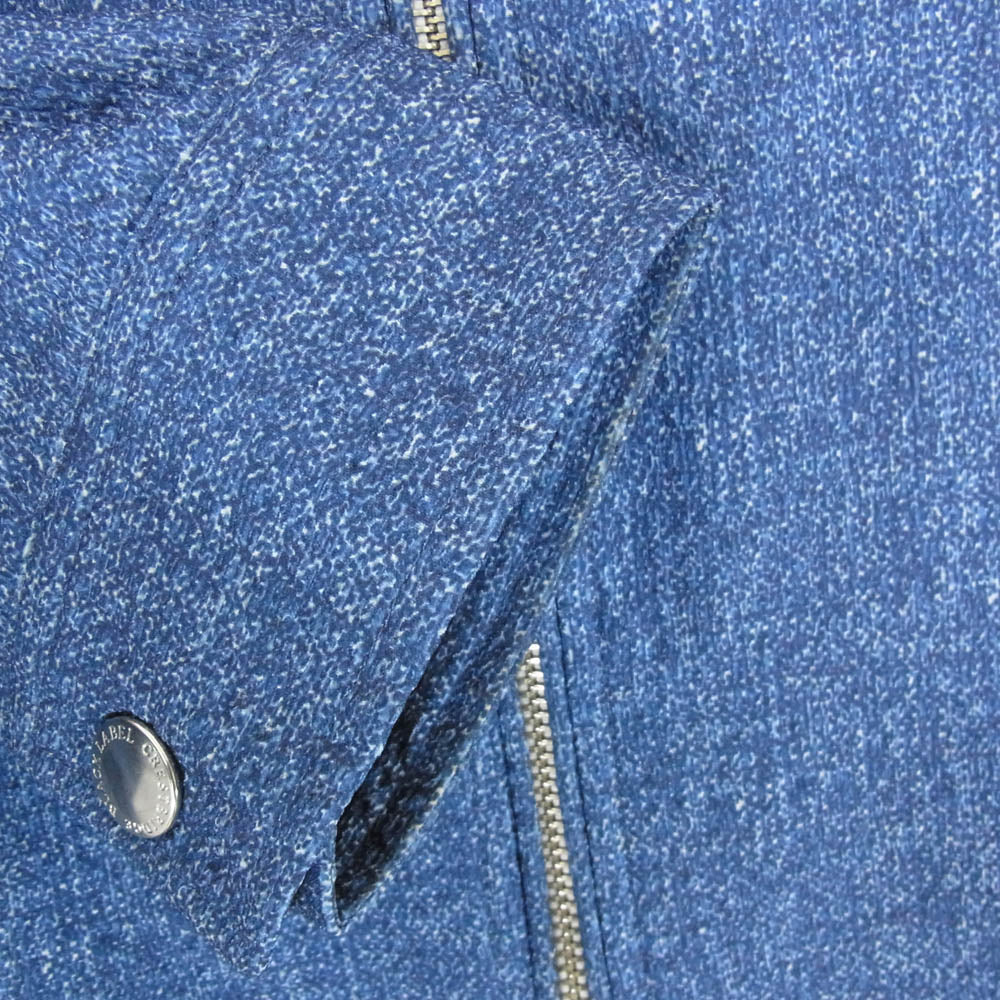 BLACK LABELCRESTBRIDGE ブラックレーベルクレストブリッジ 51F10-310-24 裏地チェック ジップアップパーカー ブルゾン ブルー系 L【中古】