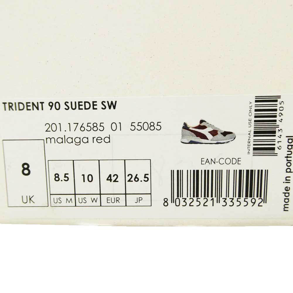 Diadora ディアドラ 176585 ヘリテージ TRIDENT 90 SUEDE SW スエード ローカット スニーカー マルチカラー系 26.5cm【中古】