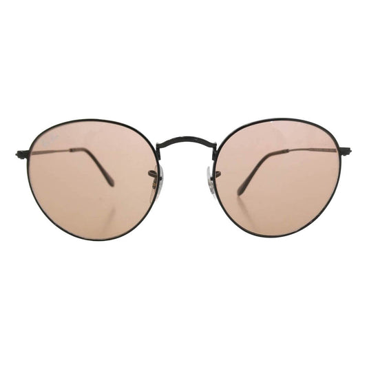 Ray-Ban レイバン RB3447 ROUND METAL ラウンドメタル アイウェア サングラス ブラウン 50□21-145 ブラック系【中古】