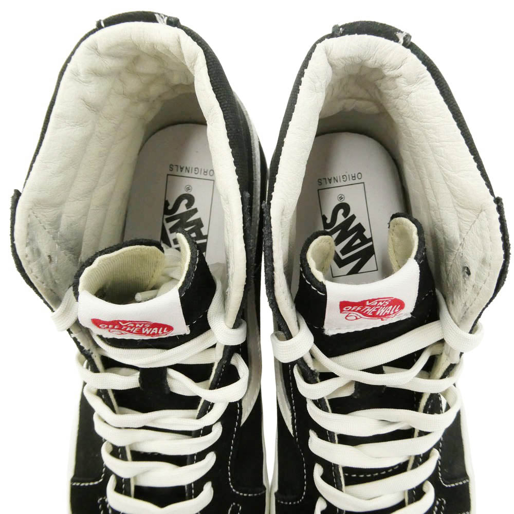 VANS バンズ Vault OG Sk8-Hi LX Black True White ボールド OG スケートハイ LX ブラック トゥルー ホワイト スニーカー ブラック系 ホワイト系 26.5cm【中古】