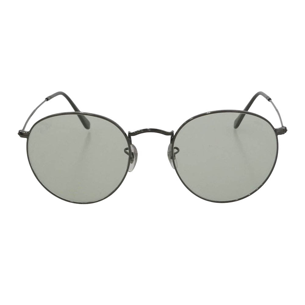Ray-Ban レイバン RB3447 ROUND METAL ラウンドメタル アイウェア サングラス グリーン 53□21-145 ダークグレー系【中古】