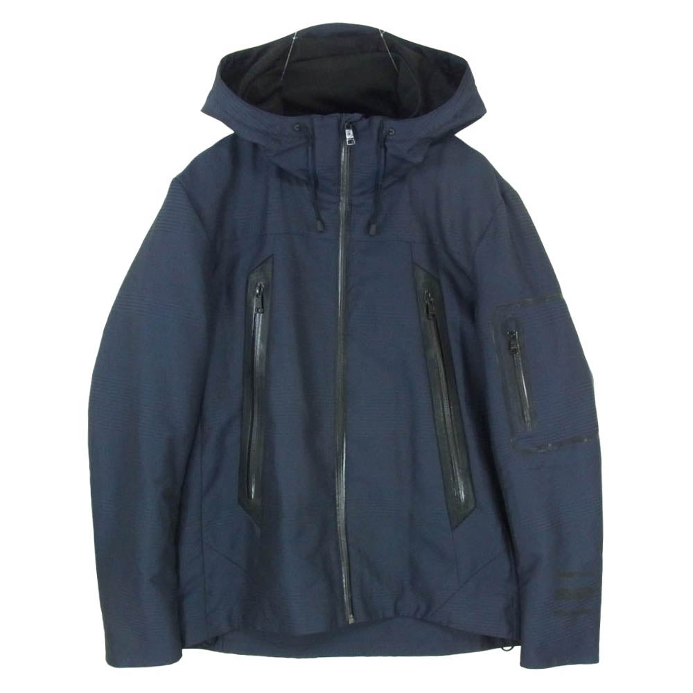 BLACK LABELCRESTBRIDGE ブラックレーベルクレストブリッジ 51F47-347-28 クレストブリッジチェック マウンテンパーカー ジップ ジャケット ネイビー系 L【中古】