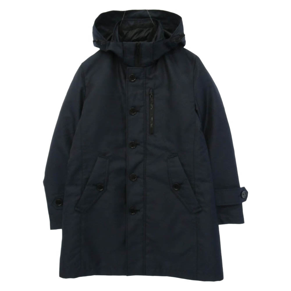 BLACK LABELCRESTBRIDGE ブラックレーベルクレストブリッジ 51F08-207-28 グレンチェック シティパーカー ダウンライナー付き コート ジャケット ブラック系 ネイビー系 M【中古】