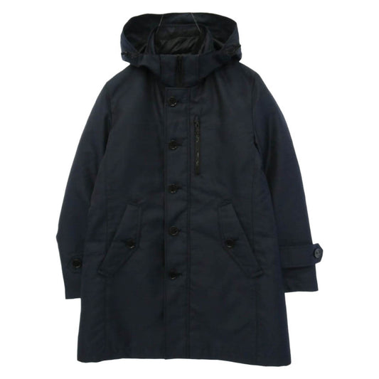 BLACK LABELCRESTBRIDGE ブラックレーベルクレストブリッジ 51F08-207-28 グレンチェック シティパーカー ダウンライナー付き コート ジャケット ブラック系 ネイビー系 M【中古】