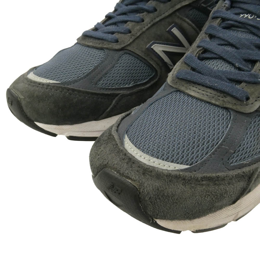 NEW BALANCE ニューバランス M990NV5 USA製 990V5 Navy Silver ネイビー シルバー ローカットスニーカー ネイビー系 チャコール系 26.5cm【中古】