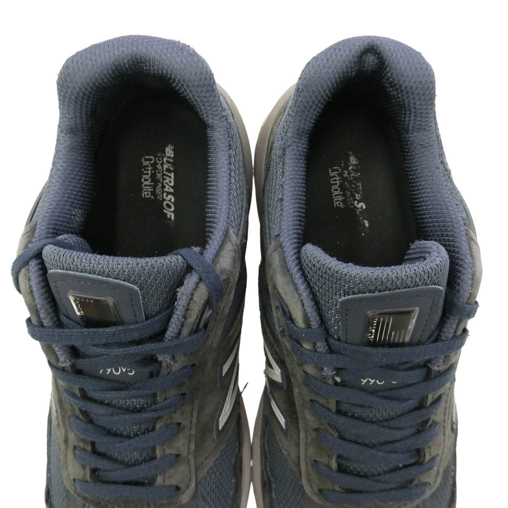 NEW BALANCE ニューバランス M990NV5 USA製 990V5 Navy Silver ネイビー シルバー ローカットスニーカー ネイビー系 チャコール系 26.5cm【中古】