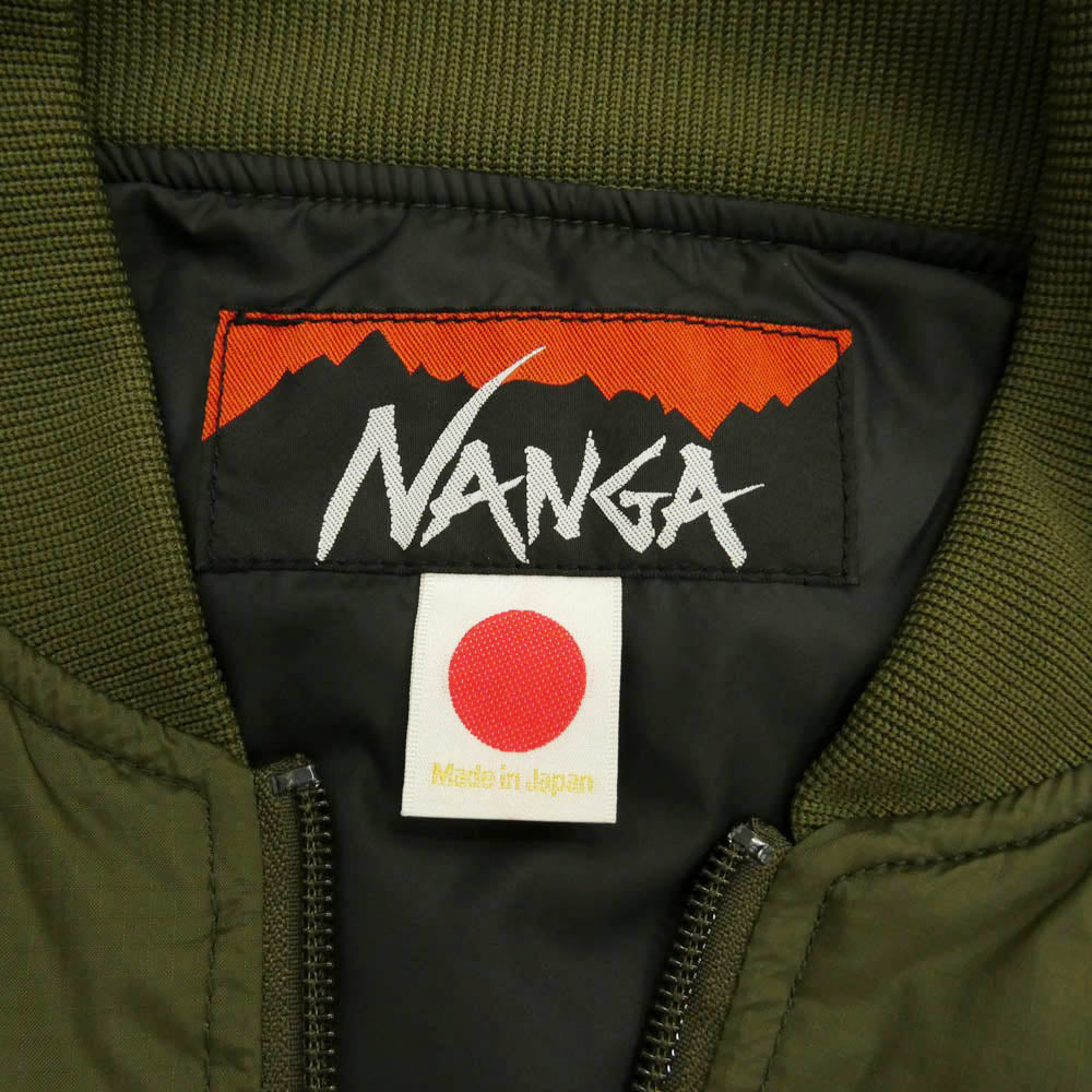 NANGA ナンガ AURORATEX MA-1 DOWN JACKET オーロラテックス ダウン ジャケット モスグリーン系 M【中古】