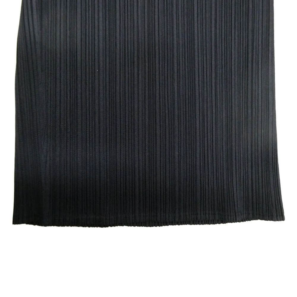 PLEATS PLEASE プリーツプリーズ イッセイミヤケ PP04-JF643 ISSEY MIYAKE プリーツ加工 ストレート イージー パンツ ダークネイビー系 2【中古】