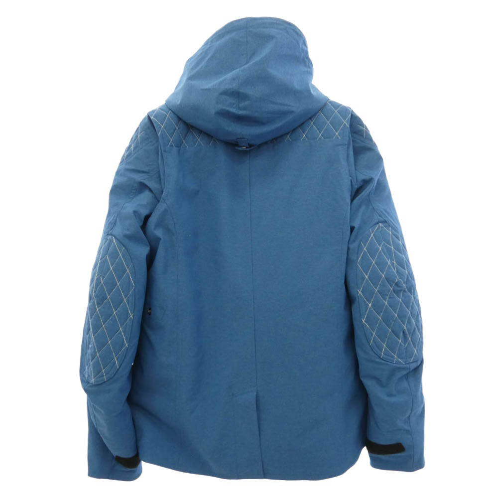 クシタニ K-2882W × 46works WINTER ARCANA JACKET インナー付き ウインター アーカナ フード ジャケット ブルー系 L【中古】