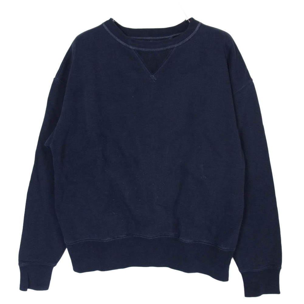 The REAL McCOY'S ザリアルマッコイズ USNロゴ 両V スウェット ネイビー系 L【中古】