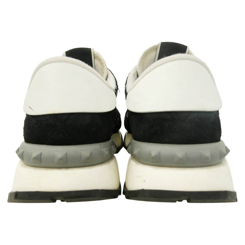 VALENTINO ヴァレンティノ LS X F28 Y2 Garavani ガラヴァーニ Vロゴ レースランナー ローカット スニーカー ブラック系 ホワイト系 40【中古】