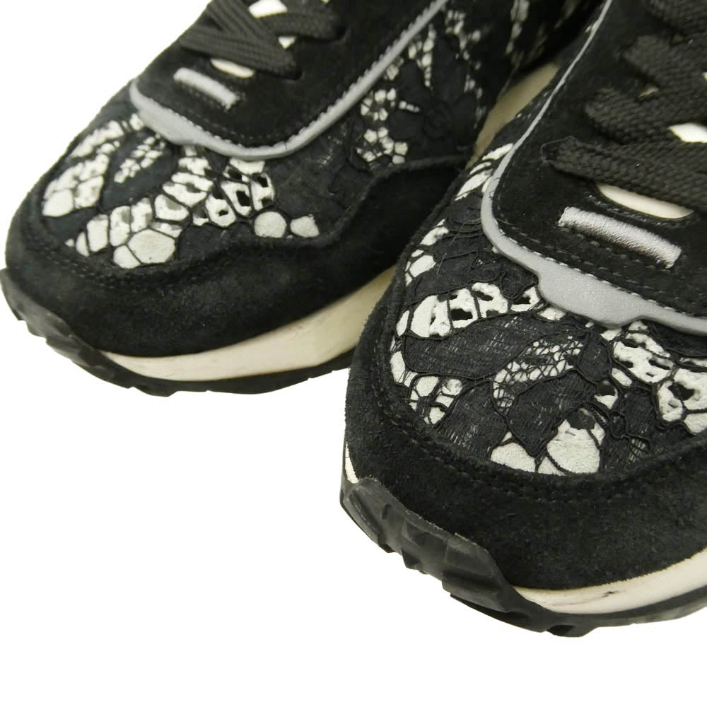 VALENTINO ヴァレンティノ LS X F28 Y2 Garavani ガラヴァーニ Vロゴ レースランナー ローカット スニーカー ブラック系 ホワイト系 40【中古】