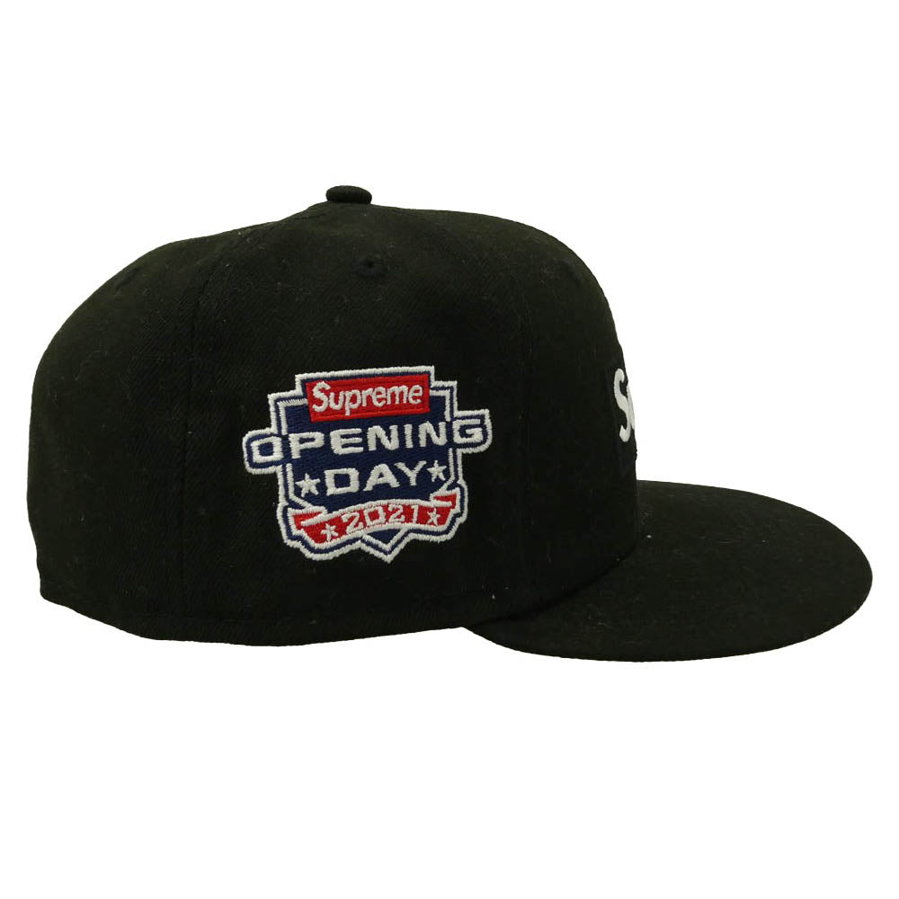 Supreme シュプリーム NEW ERA ニューエラ 21AW × New Era ニューエラ No Comp Box Logo ノーコンプ ボックス ロゴ キャップ 帽子 ブラック系 57.7cm【中古】