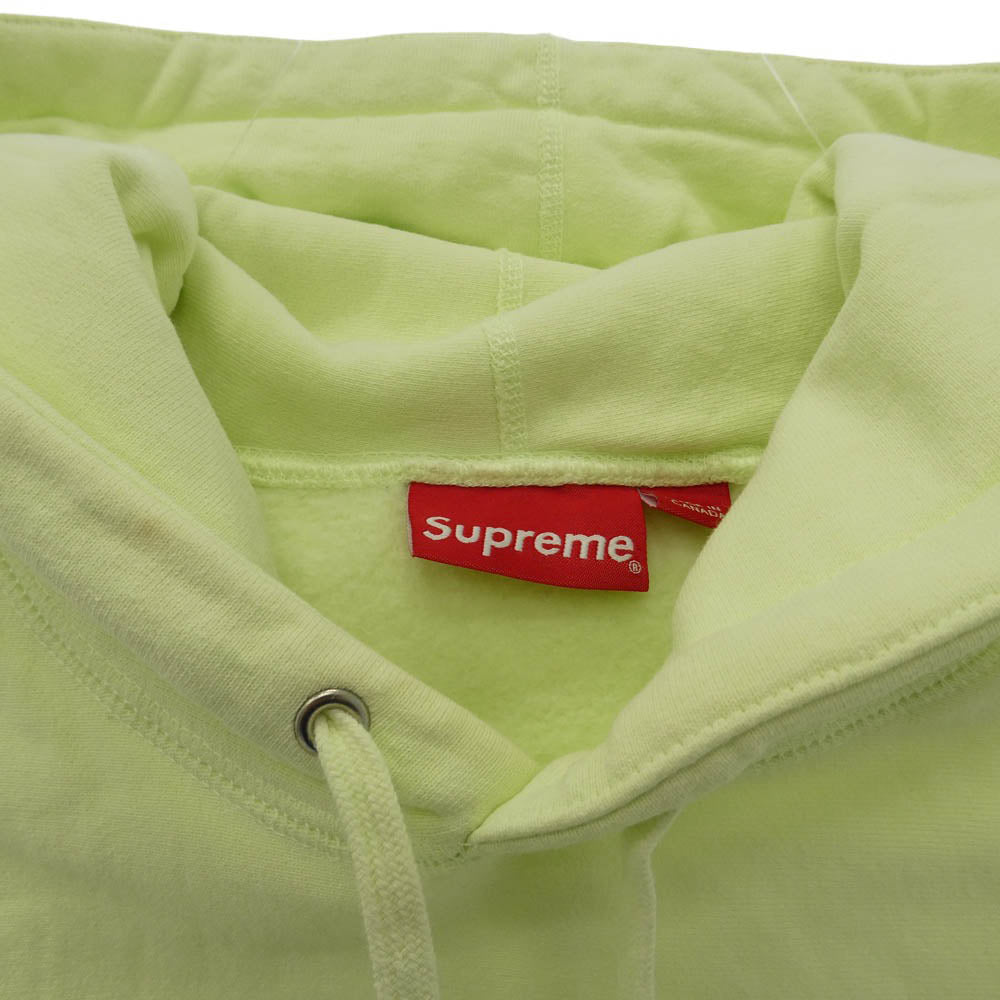 Supreme シュプリーム 17AW Arabic Logo Hooded Sweatshirt アラビックロゴ プルオーバー パーカー フーディー ライトグリーン系 L【中古】