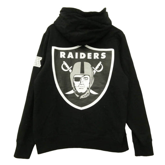 Supreme シュプリーム 19SS NFL Raiders Hooded Sweatshirt レイダース フーデッド スウェットシャツ パーカー フーディー ブラック系 M【中古】